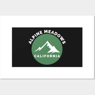 Alpine Meadows Ski Snowboard Mountain California Yosemite - Travel Posters and Art